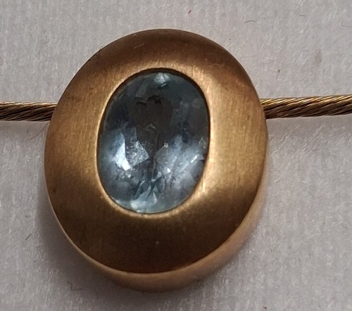 Designer kette mit blautopas - designer,