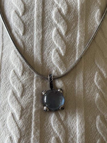 Blauer edelstein anhänger 925 - blauer,